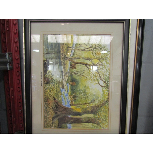 1228 - Four various framed and glazed watercolours including Mary E Galsworthy view of Sheringham boat ship... 