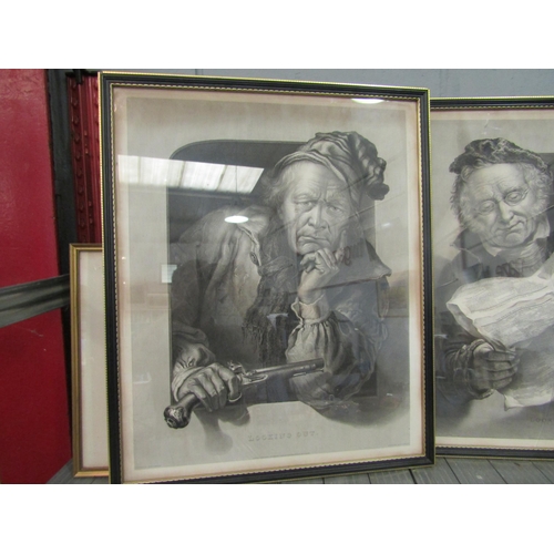 1229 - Two etchings entitled 