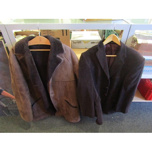 1235 - A Magee cord men's jacket and a Radford leather and sheepskin coat (2)