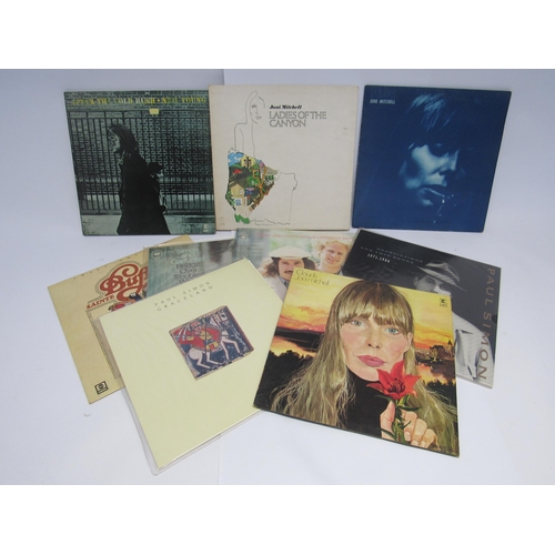 7172 - Assorted singer-songwriter LP's to include JONI MITCHELL: 'Blue' (K 44128), 'Ladies Of The Canyon' (... 
