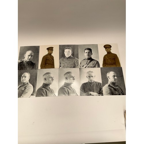 9112 - A quantity of WWI medical officer glass photographic slides, British and American officers   (C)