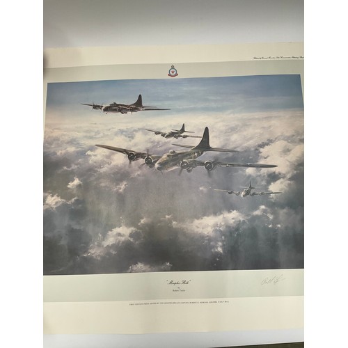 9113 - A limited-edition print by Robert Taylor, “Memphis Belle” signed by Robert K Morgan, Colonel USAF, u... 