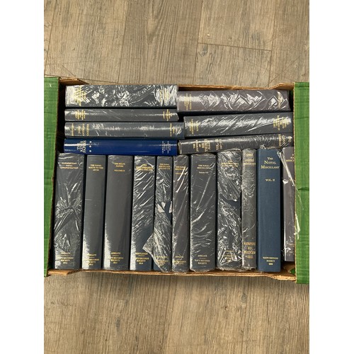 9124 - Approx 60 volumes publications of the Navy records society published by Ashgate, Routledge, Scolar P... 