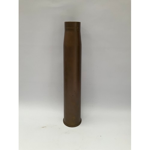 9128 - A WWII British 6PR anti-tank shell case, marked 6PR 7CWT, dated 1943, made by Edward Curran and Co.,... 