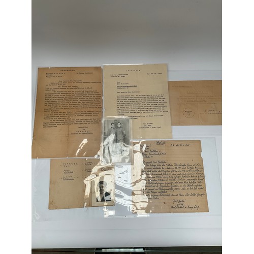 9139 - A quantity of WWII German casualty documents to two brothers Peter Spengler (killed in action in Ita... 