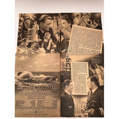 9140 - A quantity of Nazi German Kriegsmarine related film programmes