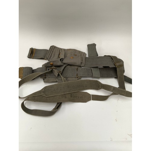 9090 - A set of 1937 pattern RAF webbing, dated 1941