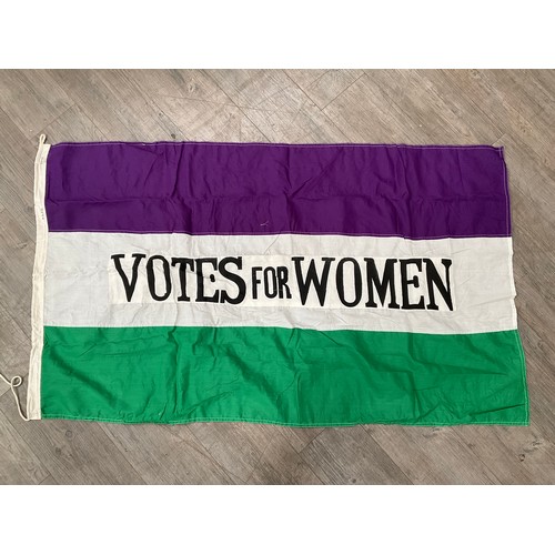 9325 - A reproduction 'VOTES FOR WOMEN' Suffragettes style flag   (C)