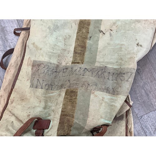 9103 - A canvas bed cover to CAPTAIN. E.K. MAKINS NOTTS. YEOMANRY