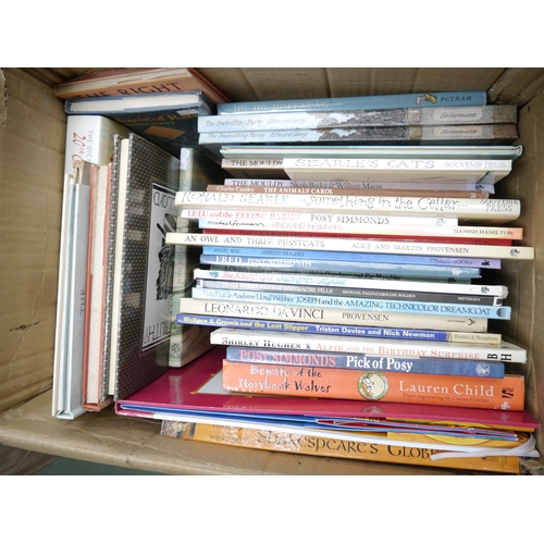 8007 - Two boxes of children's & illustrated books including 'The Babar Collection' by Jean de Brunhoff, in... 