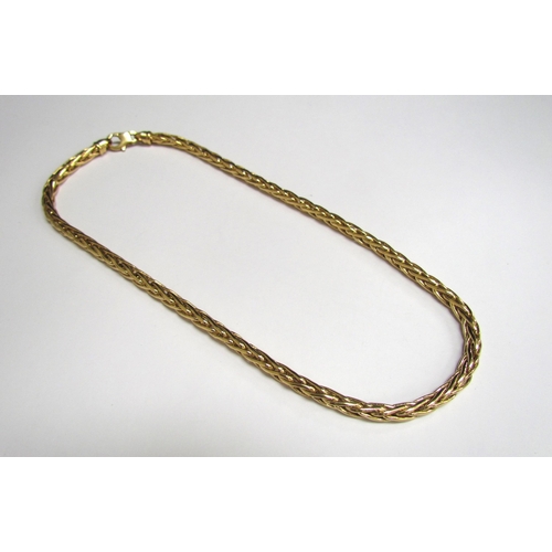 8048 - A 9ct gold rope necklace, 42cm long, 41.8g