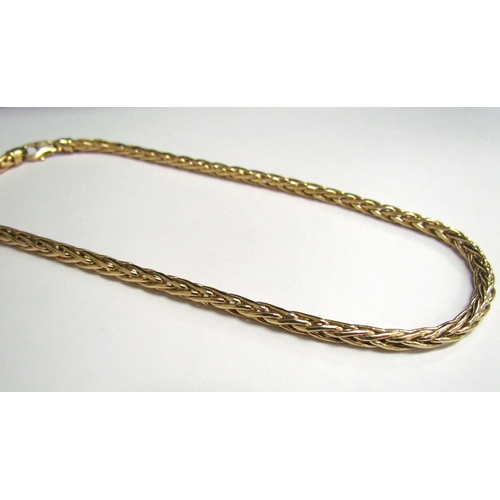 8048 - A 9ct gold rope necklace, 42cm long, 41.8g