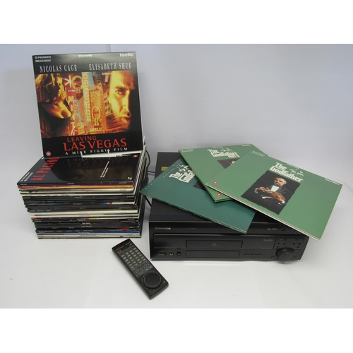 7315 - A collection of thirty six assorted laser discs, films to include 'The Godfather', 'The Godfather Pa... 