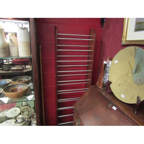 4182 - A vintage oak full height shoe rack, 179cm tall x 52cm wide x 20cm deep