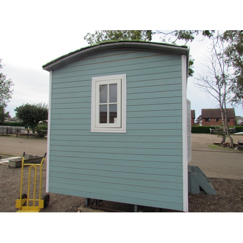 3526 - A home built shepherd's hut 15' x 7' approx., insulated with LED lights, etc.  DTI FAILURE: Please s... 