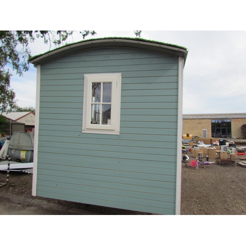 3526 - A home built shepherd's hut 15' x 7' approx., insulated with LED lights, etc.  DTI FAILURE: Please s... 