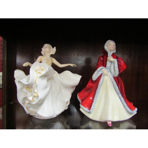 4023 - Seven Royal Doulton Figures; Sweet Seventeen, Rachel, First Dance, Elaine, Diana, Ninette and Pamela... 