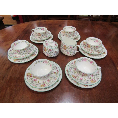 4064 - A quantity of Minton Haddon Hall pattern tea ware