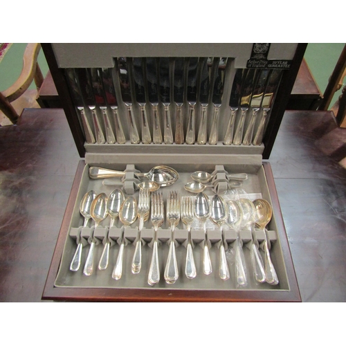 4102 - An Arthur Price canteen of cutlery, 8 place settings, one dessert fork missing