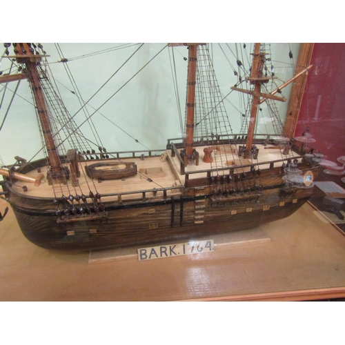 4121 - A scratch built model of sailing ship 