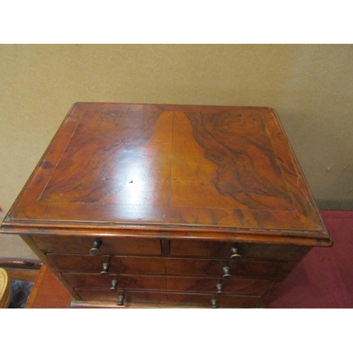 4188 - An apprentice chest of drawers on bracket feet, five drawers, 25cm x 30cm x 21cm