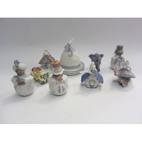 4341 - An assortment of Lladro items including bird houses, three wise men, etc (12)