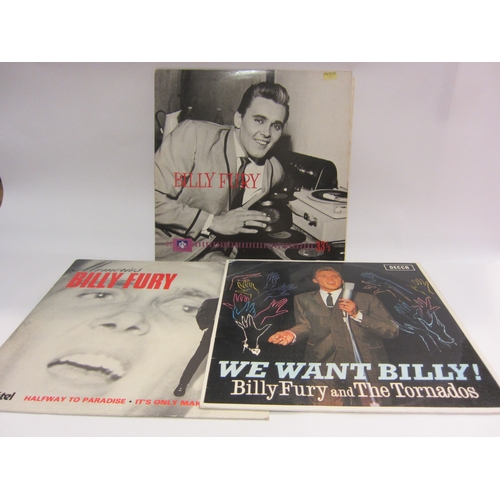 4361 - A collection of Billy Fury vinyl records, including 