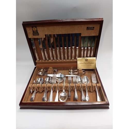 4160 - An Arthur Price silver plated canteen of cutlery in original box