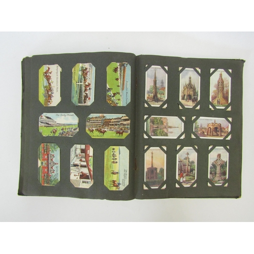 1360 - An album of mixed cigarette card sets together with a scrap book (2)    (Group)