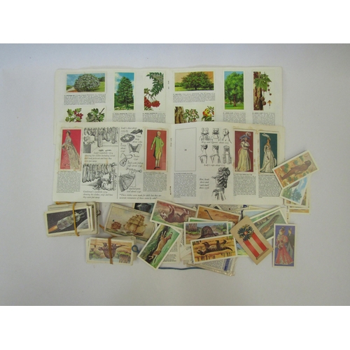 1360 - An album of mixed cigarette card sets together with a scrap book (2)    (Group)