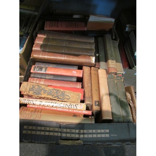 1413 - Two boxes of books including Shakespeare edited by Charles Knight Vols. 1-2, The Advertisers Annual ... 