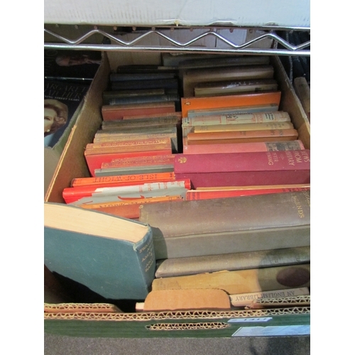 1426 - Two boxes of mostly early to mid 20th Century novels including Joseph Conrad, Norman J. Davidson, Pe... 