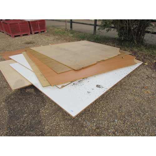 3488 - A quantity of chipboard, etc