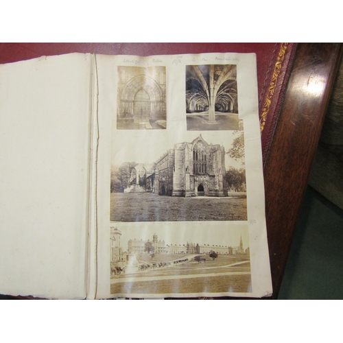 1031 - An album containing approx. 80 albumen print photographs c.1870s, topographical and architectural vi... 