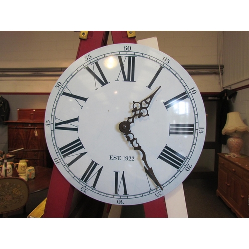 1099 - A tin wall clock, 35cm diameter