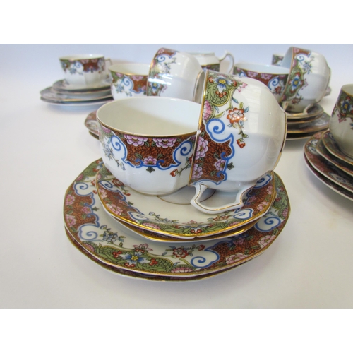 1186 - A Royal Worcester part tea set for twelve, missing two cups and sugar bowl, some pieces a/f