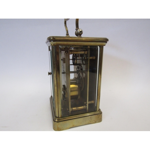 1326 - A brass carriage clock