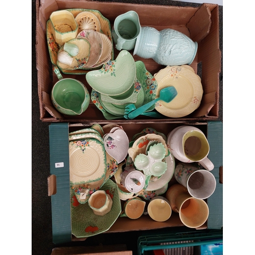 1480 - Two boxes of Crown Devon ceramics