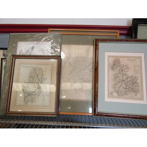 1416 - Framed and unframed maps of the British Isles (5)