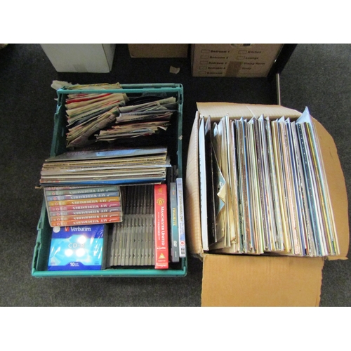 1438 - Two boxes of vinyl LP's including The Platters and Fats Domino, etc, 7