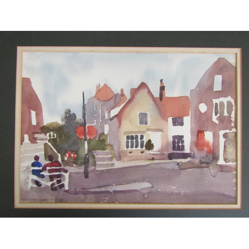 1444 - A collection of Muriel Inwood naive North Norfolk watercolours including Wells