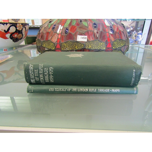 1459 - A History of the London Rifle Brigade 1859, 1919, Constable, 1921, text volume and map volume (2)