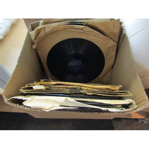 1474 - A Vox gramophone and two boxes of 78's