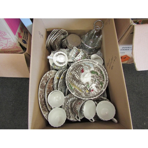 1478 - A quantity of Myott Royal Mail dinner wares including two lidded tureens, plates, cups and saucers, ... 