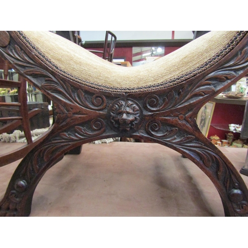 4104 - A circa 1860 carved oak 