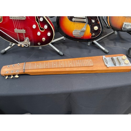 7075 - A handcrafted lapsteel guitar, hardwood with Schaller pickup