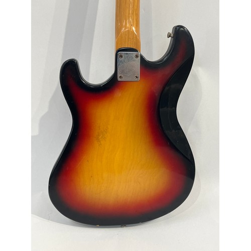 7079 - A 1960's Teisco EG4-T Hertiecaster electric guitar, sunburst body, made in Japan