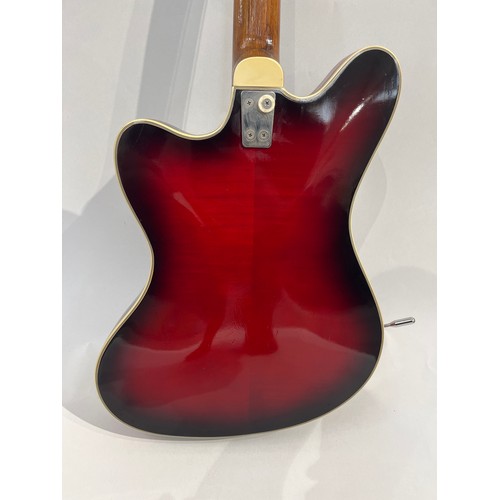 7080 - A 1960's Framus 'Television' 5/118-54 electric guitar, red burst body, three pickups, tortoiseshell ... 