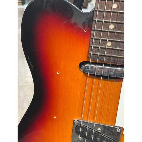 7083 - A Fender Squier Classic Vibe telecaster electric guitar, sunburst body, chip to rear