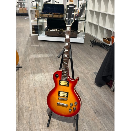 7084 - A 1970's Eros Les Paul style electric guitar, sunburst body, made in Japan, no scratch plate    (C)